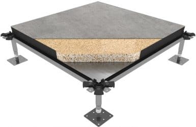 تصنيف الأرضيات المرتفعة حسب المادة الداخلية للبلاطة